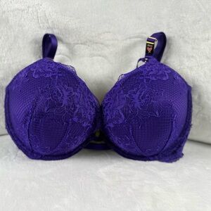 NWT Victoria's Secret Purple Lace Full Coverage Bra | 36 DD